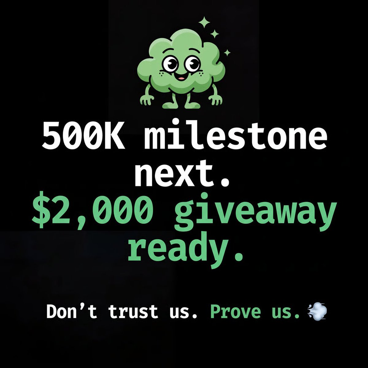 They said “milestones are fake”.
So we put the money aside first.
500K next.
$2,000 ready.

Don’t trust us.
Prove us. 💨
👉 fartkmm.com/milestone-madn…