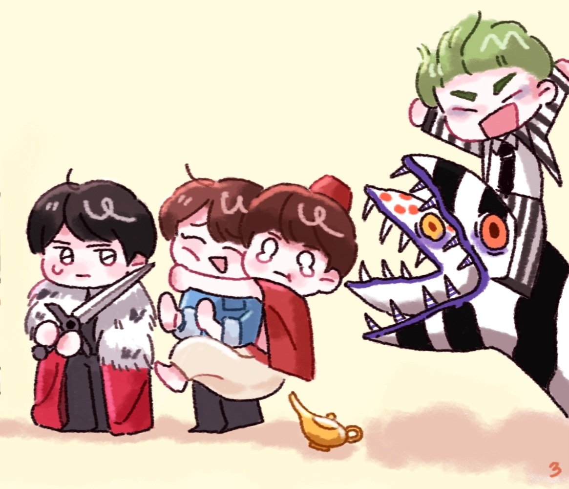 저는 개인적으로 얘들이 맘에 들더라구요

칼드는 아더                  머어쩌라고¿비틀이
        말리는 토니   왕뱀이무셔알롱이

#끝나지_않는_음악_김준수
#뮤지컬배우김준수_데뷔16주년