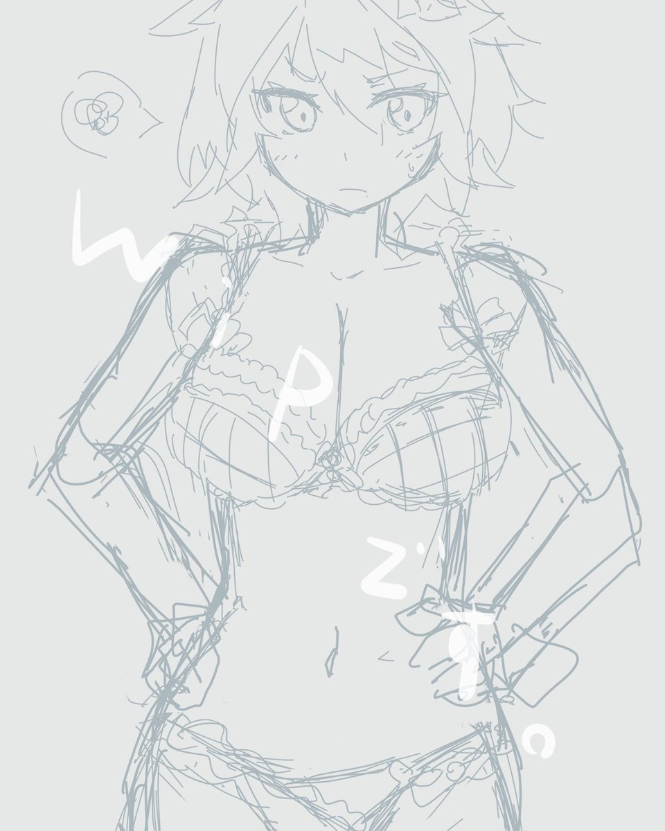 かわいいやつを描きたいwip