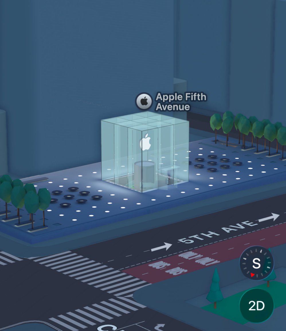 It peaks at 5th avenue.