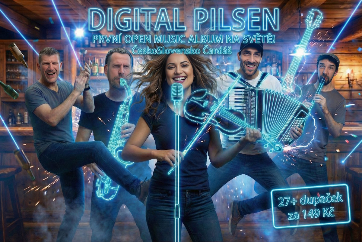 PcInPlzen's tweet photo. Světová premiéra z Plzně! 🌍 Vlastněte hudební projekt, který nikdy nekončí. 👉 https://t.co/METN6Qjl3j
Představujeme ČeskoSlovensko Čardáš – historicky první OPEN ALBUM na světě! 💿
🎻 27+ nadupaných skladeb v rytmu čardáše 💎 Buďte s námi u zrodu nové éry hudby! ⚡ https://t.co/PVN7f0MO27