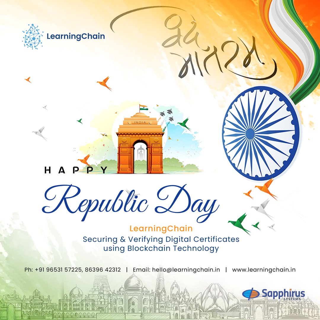 learningchainin's tweet photo. Freedom is earned. Trust is built. Security is sustained.
This Republic Day, let innovation safeguard what matters most.
Happy Republic Day to all!

#HappyRepublicDay #RepublicDay2026 #SecureIndia #InnovationForTheNation https://t.co/GHqmaCuEBR