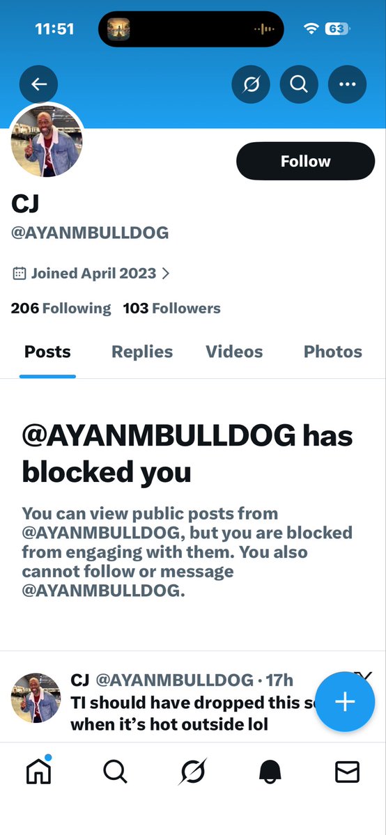 I guess not everyone with an NFL Coach wants to be social on social media. #BlockedButYouStillSeeIt 😂