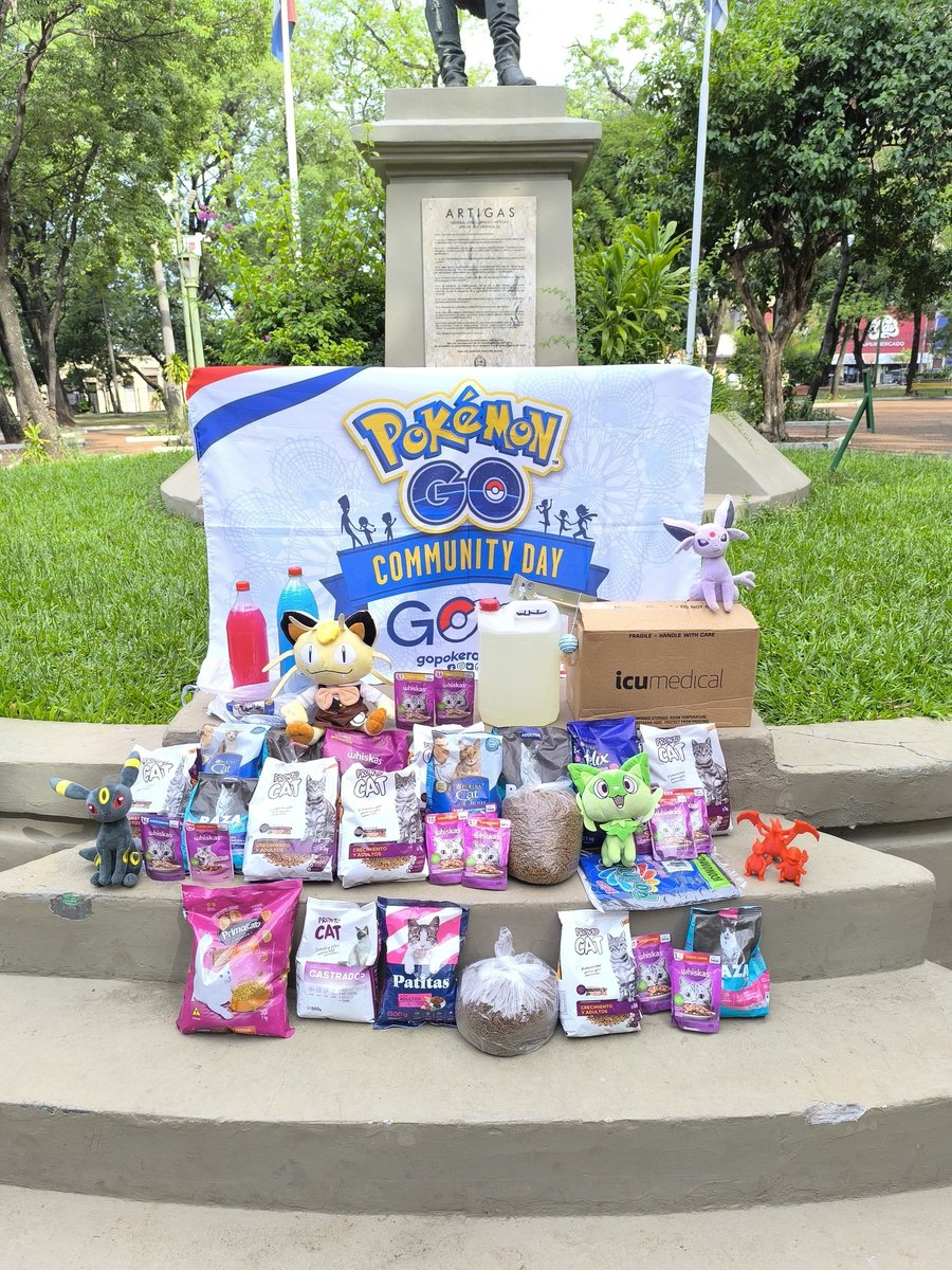 GoPokeraidsPy's tweet photo. Gatitos felices y poderosos como Raikou! 🐈🐈‍⬛😻🐾

Gracias a todos por ayudarnos en nuestra actividad solidaria del mes.

Todo lo recaudado fue donado a los amigos de Koa la nde Michi. 🐾 @koalandeMichi

Nos vemos el próximo fin de semana en la plaza Uruguaya!

#gopokeraidspy https://t.co/3JL6SV2uzz