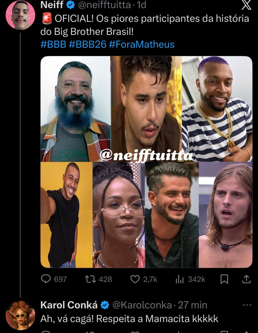 poponze's tweet image. GENTE KKKKKK #BBB26