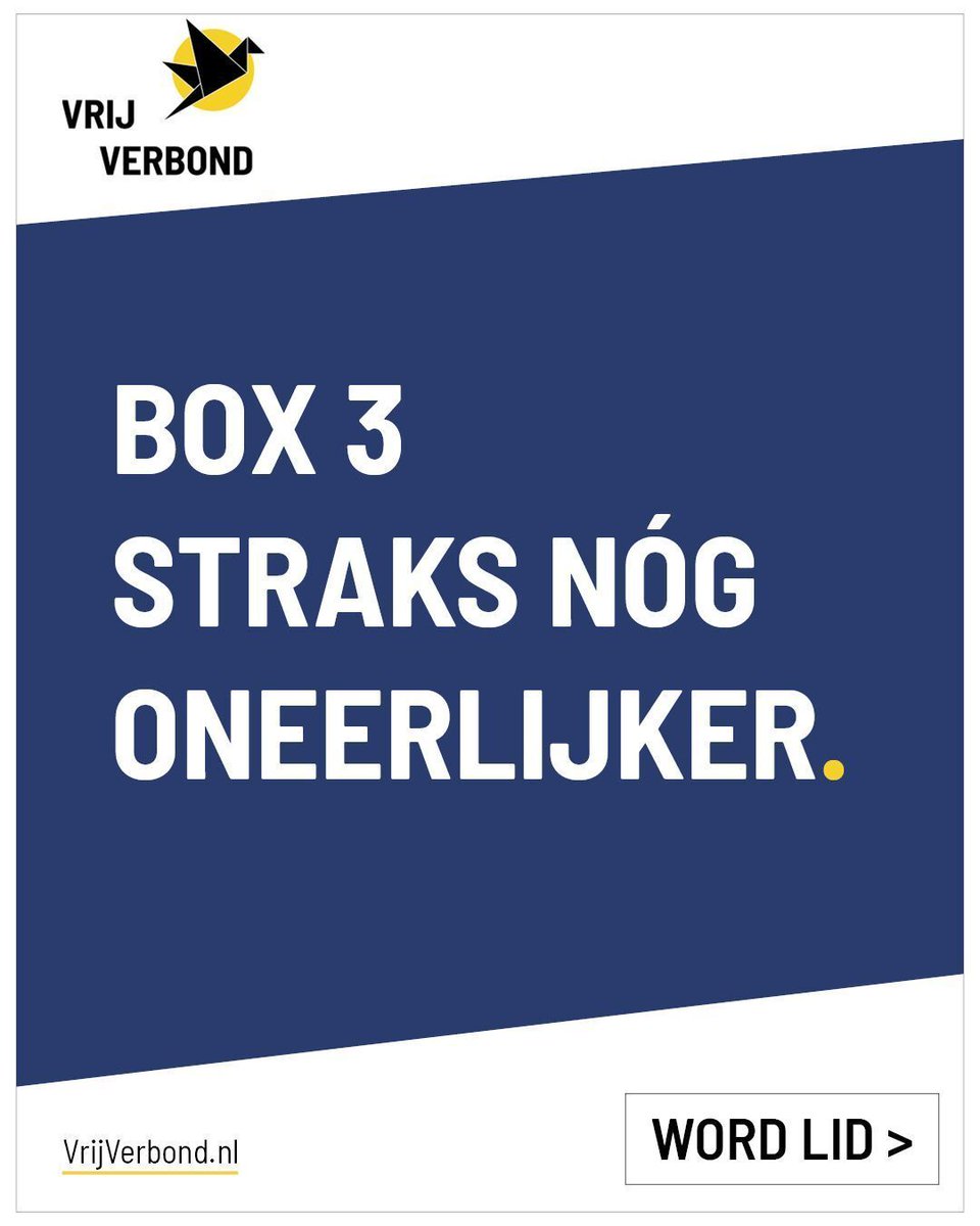 Je geld is al belast toen je het verdiende. En nu wil Den Haag ook nog belasting heffen op papieren winst, zelfs als je verlies maakt.

Dat is onrechtvaardig, juridisch wankel en contraproductief. Wij willen Box 3 helemaal weg. Het kan wél.