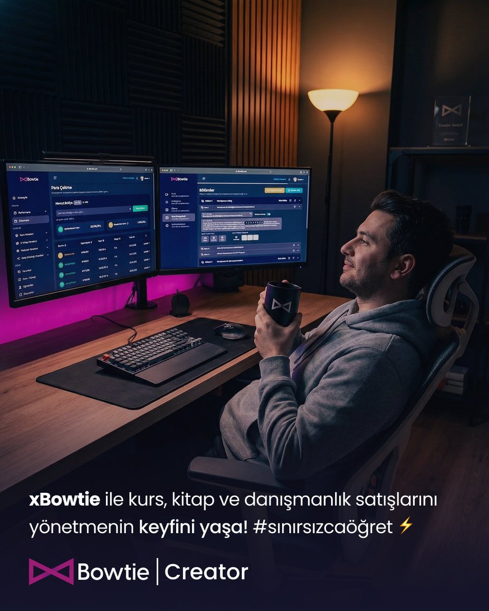 xbowtie's tweet photo. xBowtie ile yüzlerce uzman mikro okulunu inşa ediyor, yüzbinlerce öğrenciye kurslarını kitaplarını ve danışmanlıklarını satarak topluluklarını tek noktadan büyütüyorlar! ⚡️💜 #sınırsızcaöğret #xbowtie #creator https://t.co/TMcrUUxply
