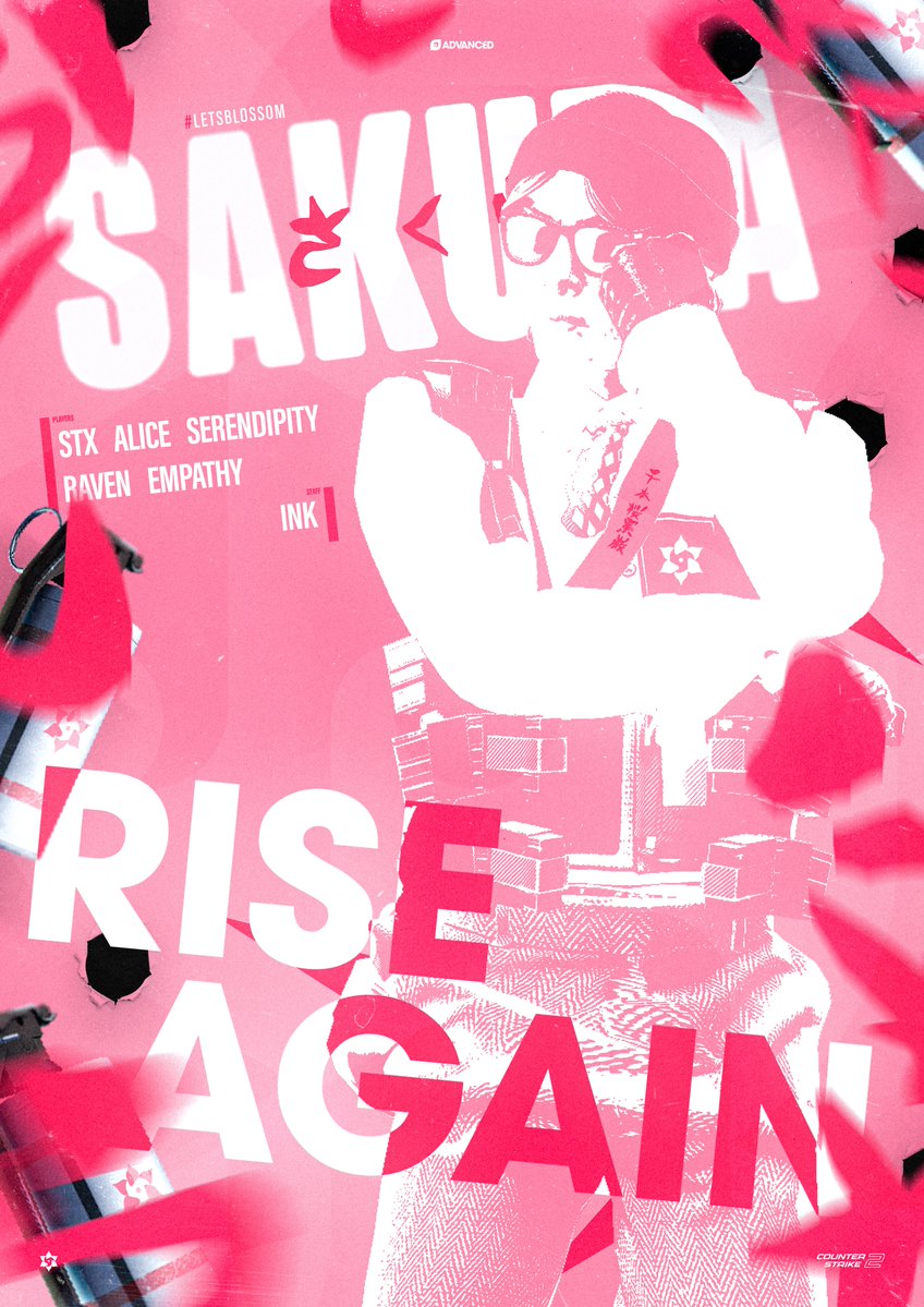 SakuraGGz's tweet photo. A bright road ahead
An emboldened return home
Now we rise again
We are proud to officially welcome back our CS2 Roster!
@StxCS2
@alicerawrX3
@serendipitycs_
@RAVEN0U5
@empathy_cs
🧠 @ink_cs2
#LetsBlossom 🌸 https://t.co/aJShPDnq59