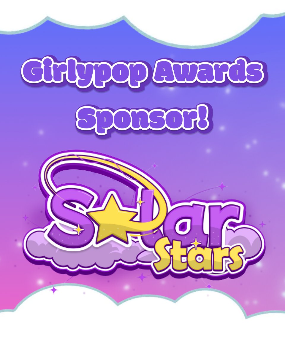 ✧･ﾟ:* GIRLYPOP AWARD SPONSOR *:･ﾟ✧
 
We are so excited to have <a href="/SolarStudiosHub/">Solar | Vtuber Agency 💫</a> be a sponsor for the Girlypop Awards!

They are a wonderful vtuber agency that uplifts not only their own talents, but many other vtubers as well! We love to joke with them, to make both sides