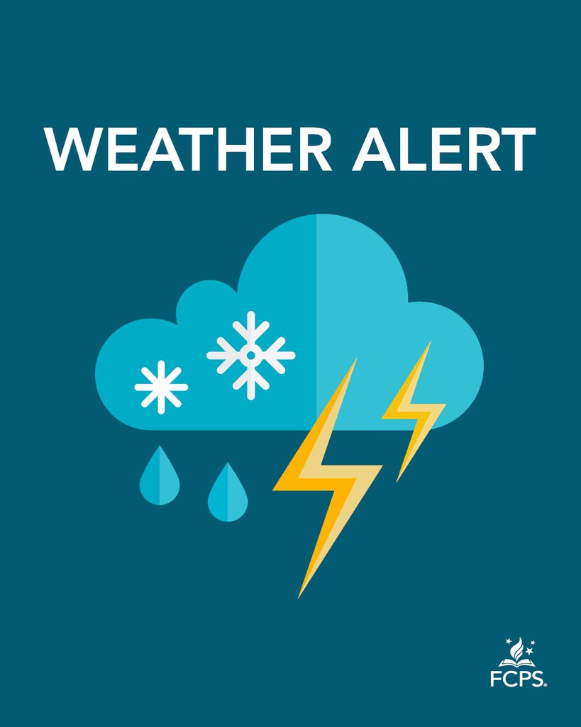 ❄️ WEATHER ALERT FOR MONDAY, JANUARY 26, 2026

All Fairfax County public schools and central offices are closed on MONDAY, JANUARY 26, 2026. 

Details: fcps.edu