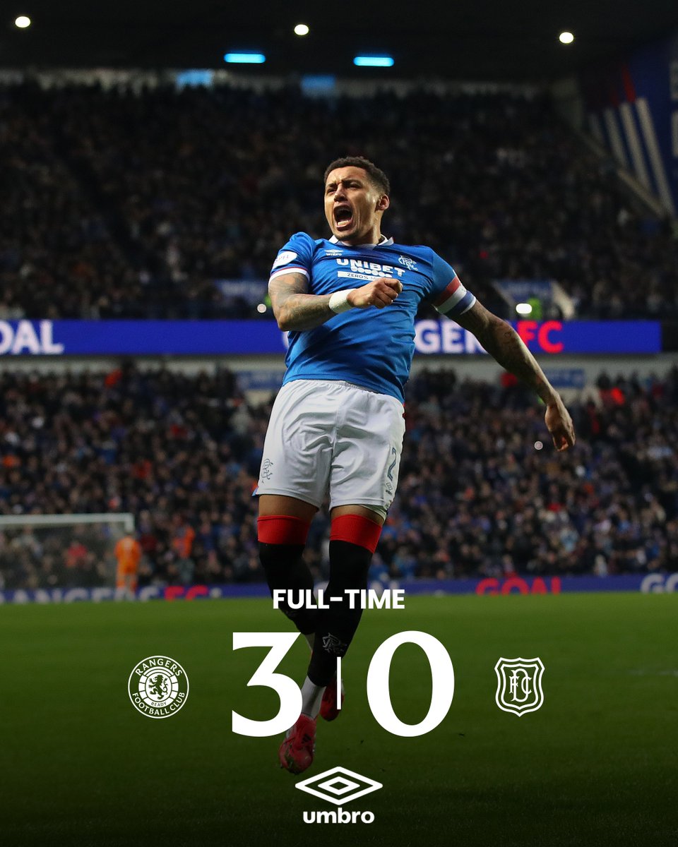 RangersFC's tweet image. Full-Time against Dundee 

🔐 Three Points Secured. 8️⃣ Wins in a row! 

Rangers 3 - 0 Dundee