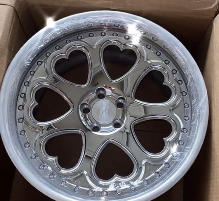 heart-shaped rims