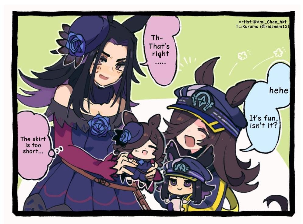 Ridzeeen12's tweet image. Meno and Rice by Ami_Chan_hkt

TL by me (kuruma)

#umamusume #UmaTranslations #ウマ娘 #ウマ娘英訳