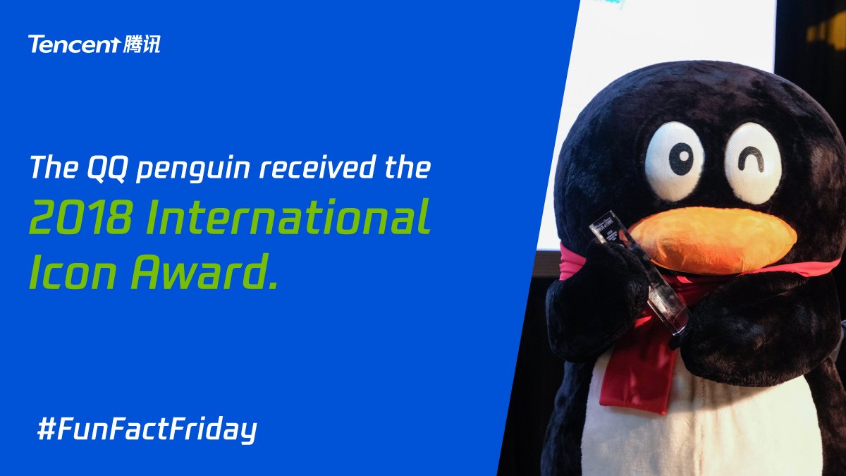 More than a cute face! The QQ penguin accompanied our leadership team at Advertising Week in New York in 2018 to share insights on how brands and marketers can tap into China’s billion-plus consumer market. #FunFactFriday
<a href="/TencentGlobal/">Tencent 腾讯</a>