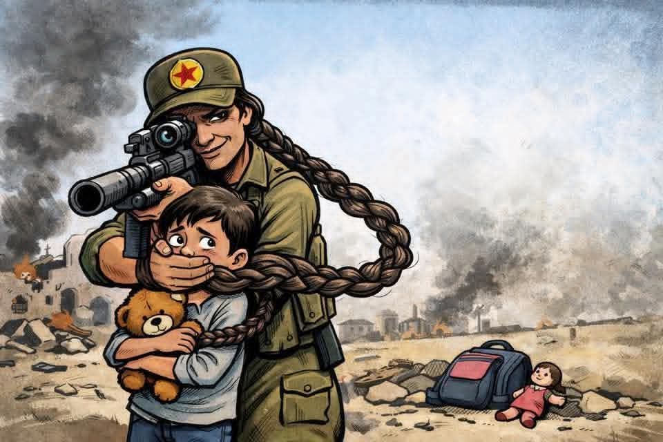 HaberReport's tweet image. Suriyeli sanatçıların yaptığı karikatürler: