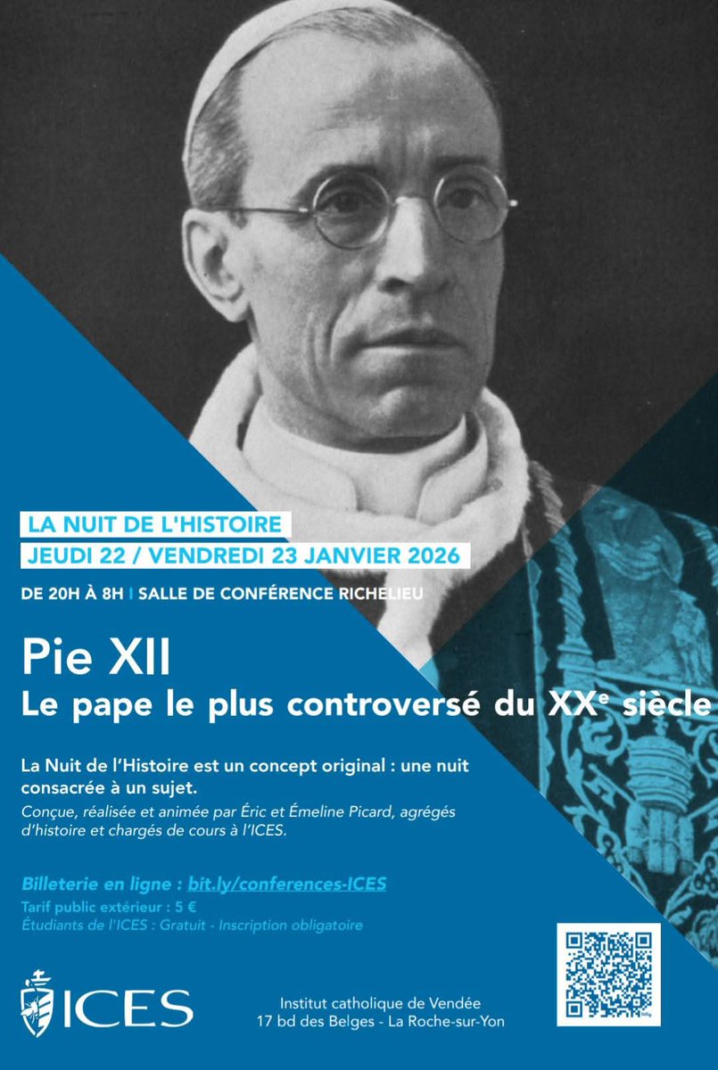 GB_GBernard's tweet image. "La condamnation et la réhabilitation de l'Action française (1914-1939)" : mon intervention à la Nuit de l'histoire (22 janvier 2026) à l'@ICES_UnivCatho. 
#AF #ICES
