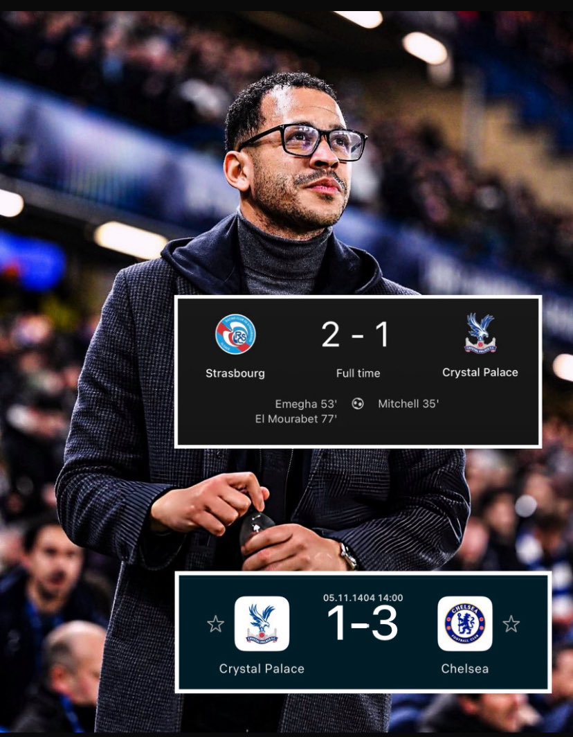 Liam Rosenior against Crystal Palace.

No proper Chels will pass💙