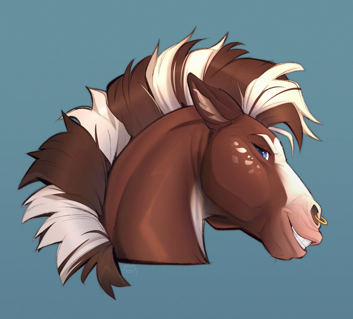 BearlyFeline's tweet image. ✨🐴Year of the horse!!🐴✨