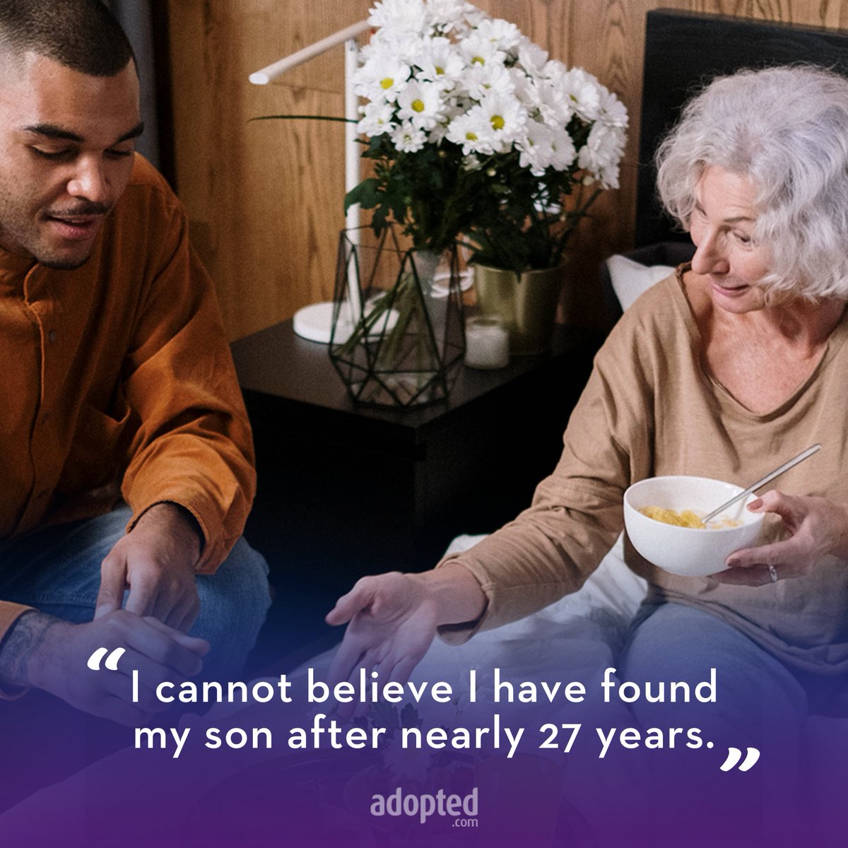 adoptedcom's tweet photo. "I cannot believe I have found my son after nearly 27 years. Thank you! If it wasn't for this site, I'm not sure if I would have ever found my son." - Debbie, a member of the https://t.co/L04Bs6D7he community from Brisbane, Queensland, Australia

#birthmother #adoptee https://t.co/IrHp01w4ZL