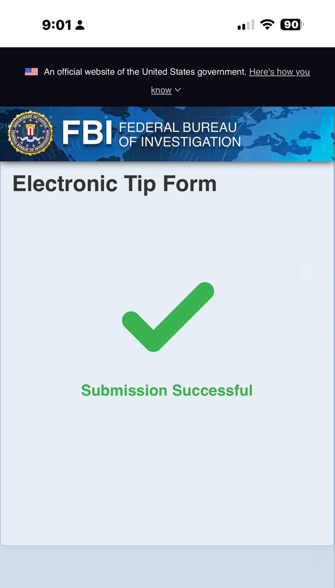 JamesOKeefeIII's tweet image. Submitted a report to the FBI with all the information.