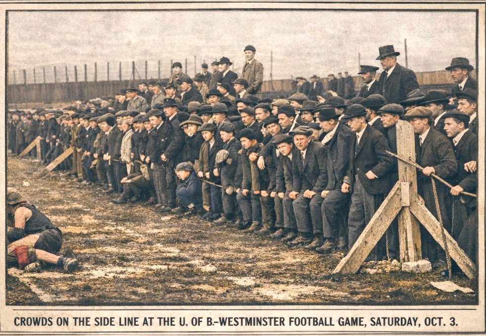 shollander2's tweet image. From October 3, 1903, #UBuffalo defeats Westminster, 14-0, at the Buffalo Athletic Field.