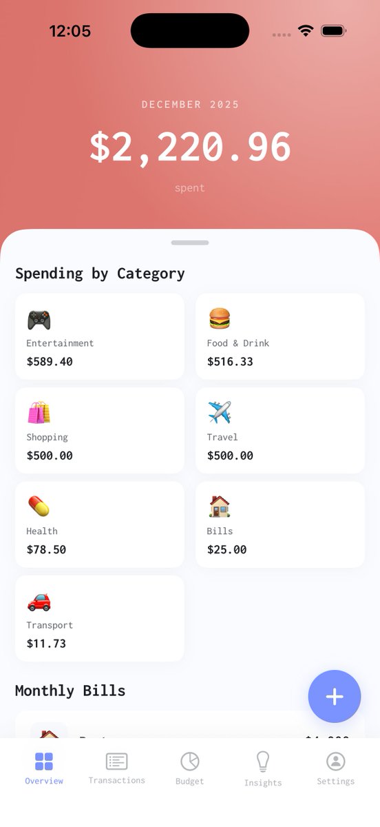Day 2 - Building an Expense Tracker for myself 

Only weekends to work on this (main project comes first). Shipped a quick landing page today.

Objective:
Understand how much I’ve spent.

Next:
Building the remaining tabs this weekend/tomorrow.

Feedback welcome.