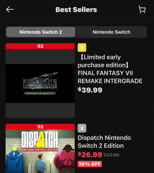 ActualAero's tweet image. • Sold out at Target
• Sold out at GameStop
• Sold out at Best Buy
• #1 Best Seller on Amazon
• Top of the eShop charts

Yeah Nintendo's massive RPG audience showed up for peak 🙏🏼

Knew this was gonna be a huge deal once it came to Switch 2 since its widest appeal is here 😌