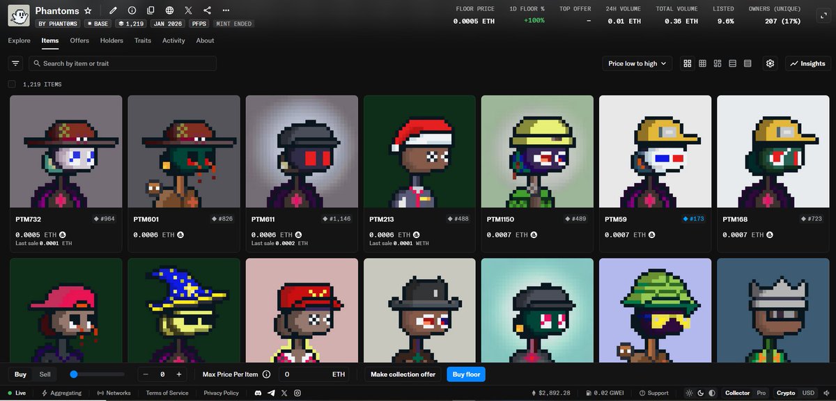 Collectors are collecting 
Phantoms moving on the air! 

Already 100% Up 0.70$ to 1.44$