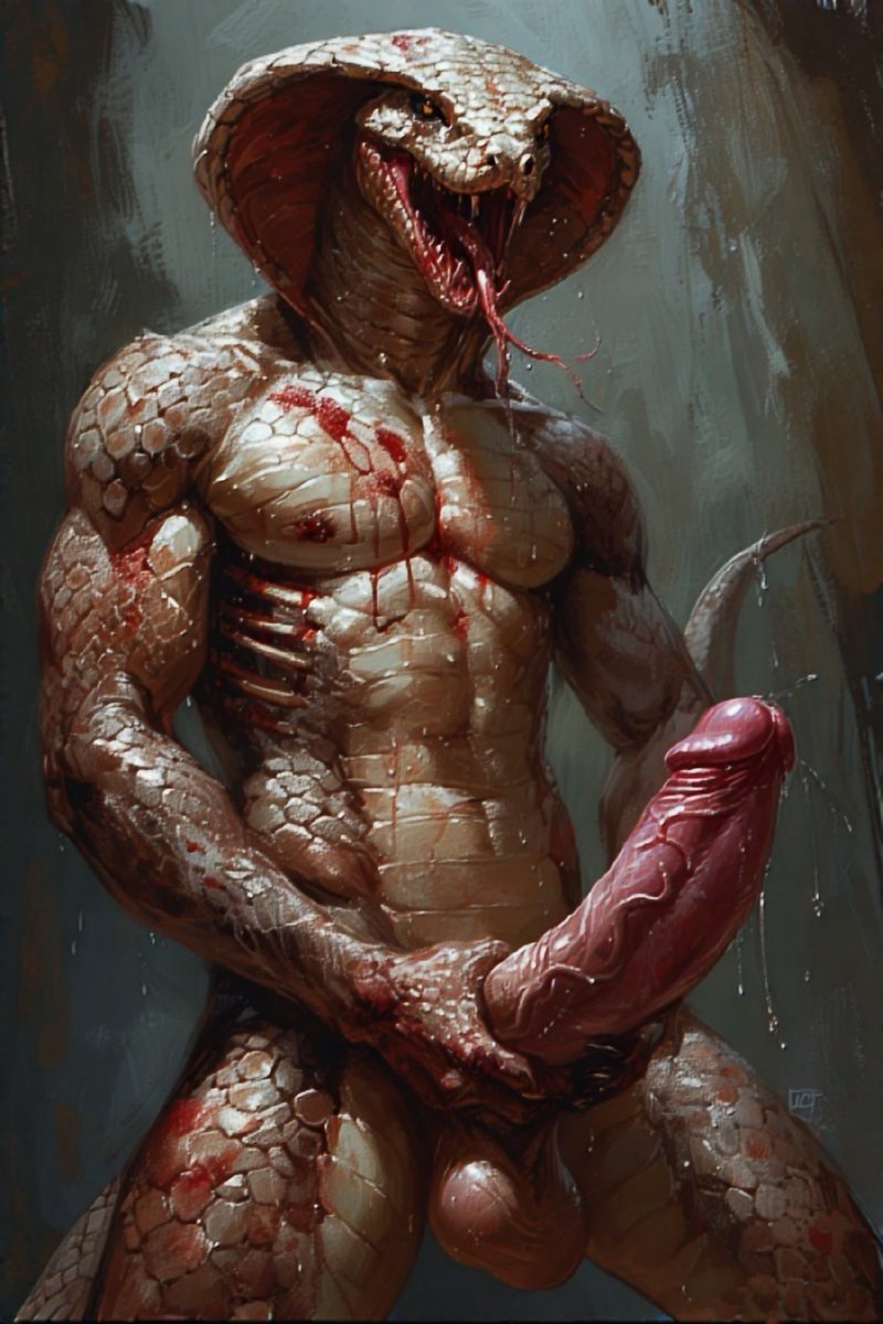 XyberDevil's tweet photo. I'm more then just a normal naga lover, I'll slitherrrrrrrr... deep in you. #creature #monsterlovers #monsternsfw #nsfw  #fypシ゚viral #creature #beast #snake #hybridenaga #horror #rule34 https://t.co/LVhR5xBWlK