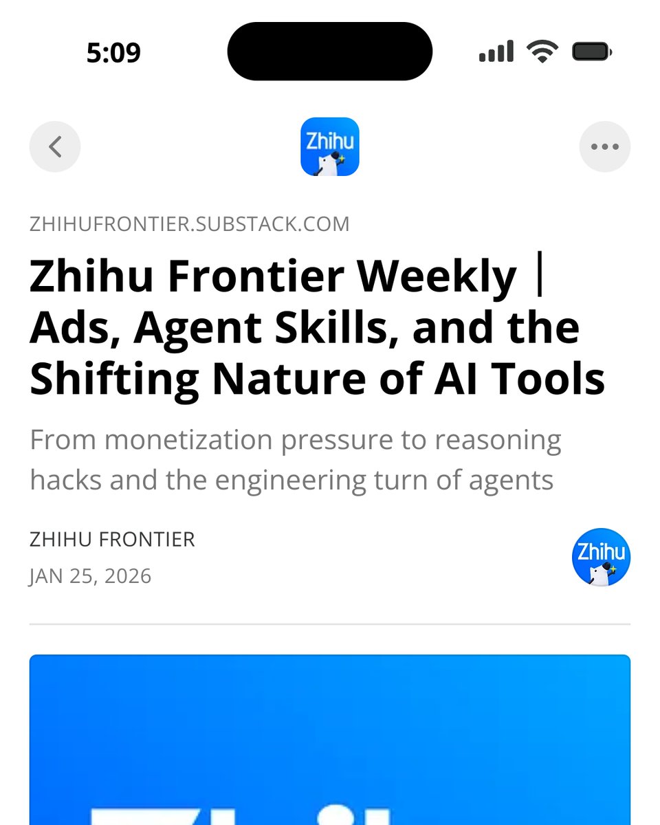 ZhihuFrontier weekly screenshot