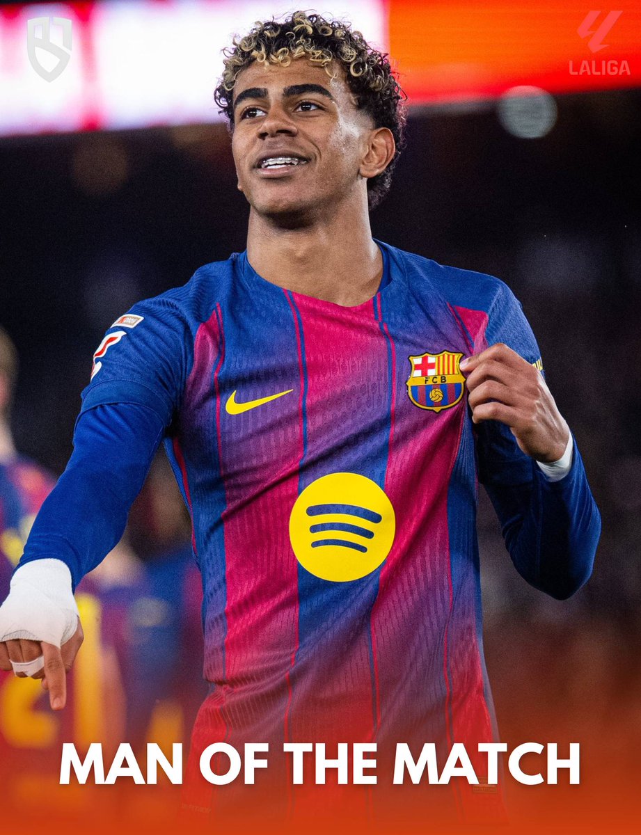 🚨| 𝐎𝐅𝐅𝐈𝐂𝐈𝐀𝐋: Lamine is the MVP. #fcblive