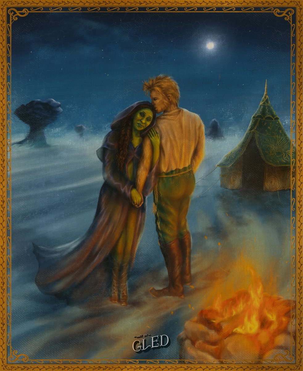 artbygled's tweet image. "Wherever you are, that's where Oz is for me" 🌾💚🌕 New drawing! #WickedForGood