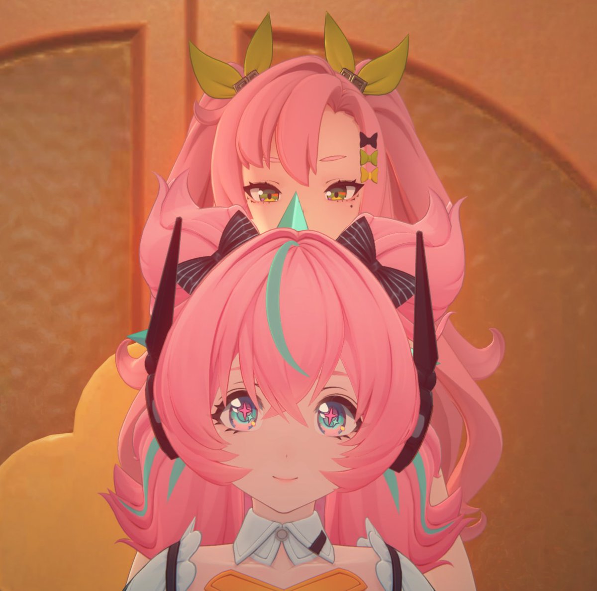 s8nlas's tweet image. why doesn't the big pink just eat the smaller pink