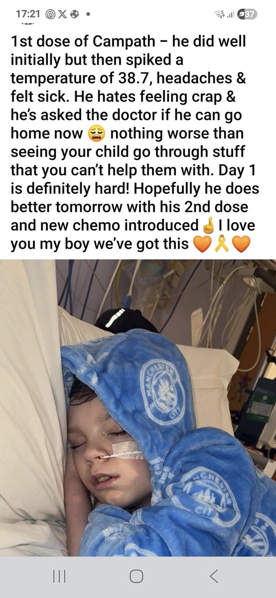 con_lynes's tweet image. Plz rt and let's see if we can get @ManCity to message this little legend fighting cancer Ollie is doing it tough and smashing it please let's get this out there keep fighting Ollie 💪