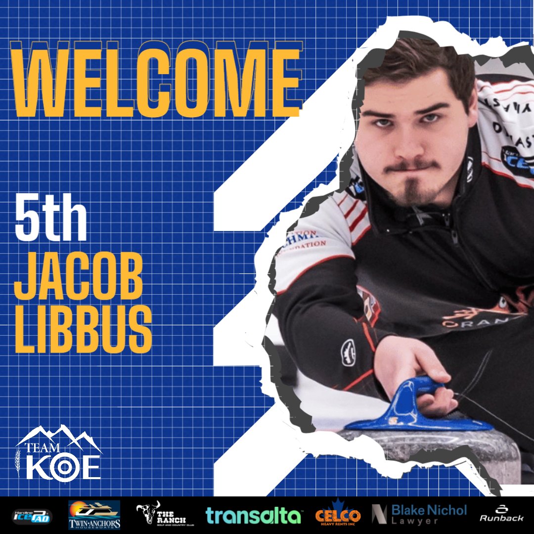 We’re excited to add Jacob Libbus as our fifth for Team Alberta at the Montana’s Brier in St. John’s. @curlingalberta <a href="/CurlingCanada/">Curling Canada</a>