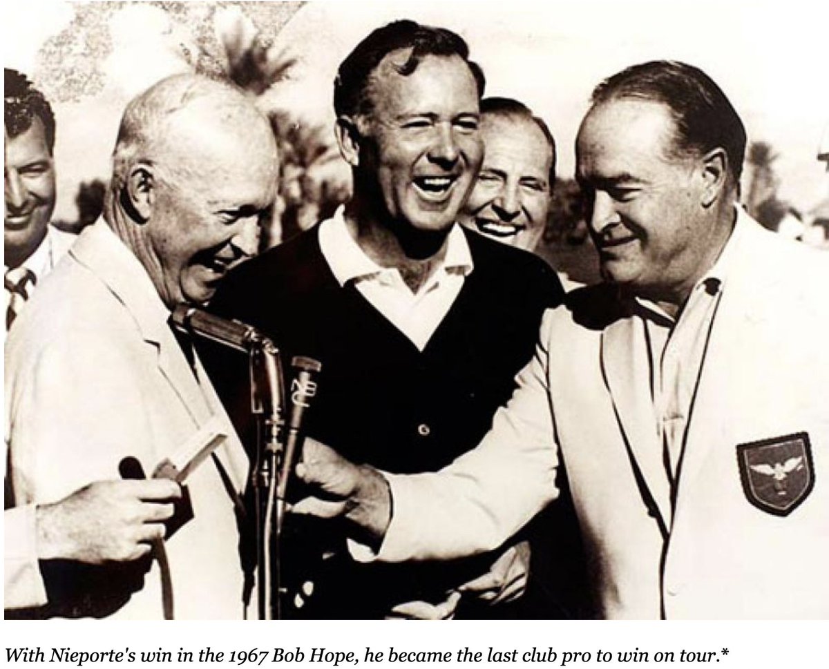 alternateshots's tweet photo. The last Club Pro to Win a PGA Tour Event - Tom Nieporte (Golf Channel featured Nieporte &amp; Bob Hope &amp; Dwight Eisenhower this week), Head Pro at Winged Foot. Check out this episode which starts out with The Nicest Man in Golf: Tom Nieporte. 
https://t.co/KHcASQ9wlS https://t.co/JWAZgZxLKM