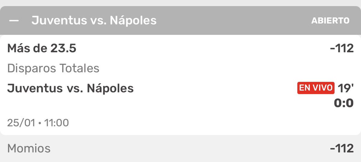 OVER 23.5 tiros totales 

Si la juegas:
❤️ LIKE
🔁 RT