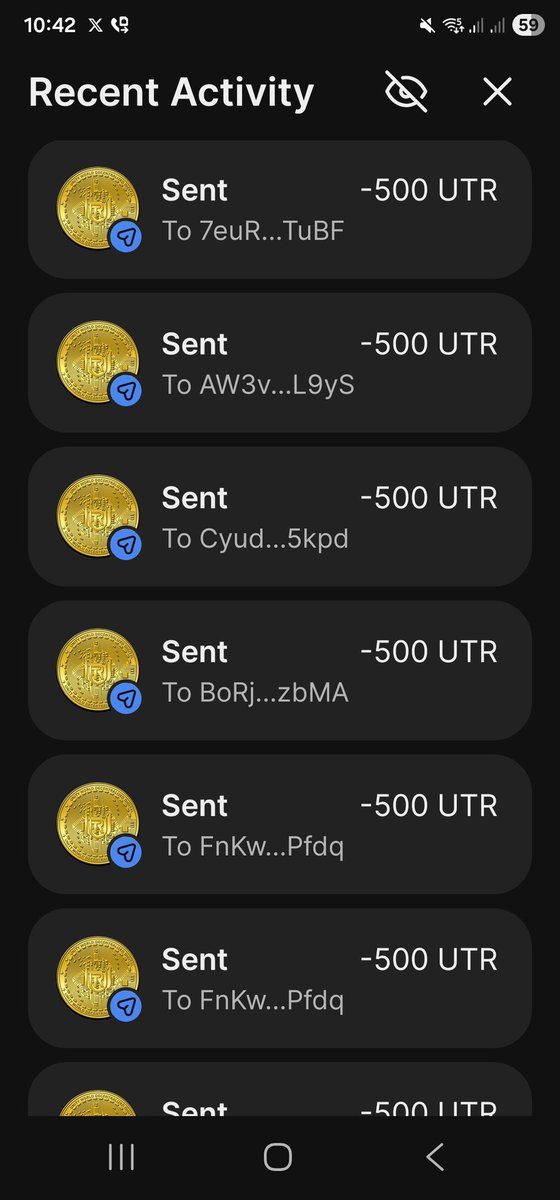 UTRCOIN's tweet image. FIRST 500 ADDRESS FREE 🔥500 🔥 UTR COINS 
1) FOLLOW 
2) RETWEET #UTRCOIN
3) DROP YOUR UTR ADDRESS 
CANTACT ADDRESS -  CPERsA4spdVTE4PBFK3BzQsdE8WSWfB6L3f9fapvhtQy
#UTRCOIN #Airdrop #CryptoAirdrop #FreeCrypto #Altcoins #Web3 #CryptoNews #100x #500x #AirdropAlert #CryptoCommunity