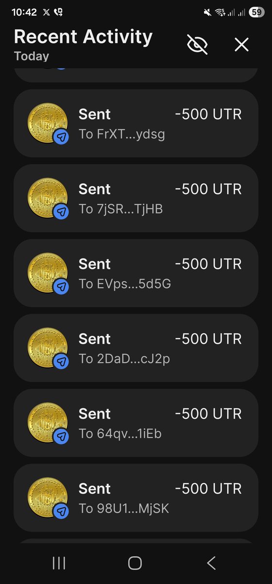 UTRCOIN's tweet image. FIRST 500 ADDRESS FREE 🔥500 🔥 UTR COINS 
1) FOLLOW 
2) RETWEET #UTRCOIN
3) DROP YOUR UTR ADDRESS 
CANTACT ADDRESS -  CPERsA4spdVTE4PBFK3BzQsdE8WSWfB6L3f9fapvhtQy
#UTRCOIN #Airdrop #CryptoAirdrop #FreeCrypto #Altcoins #Web3 #CryptoNews #100x #500x #AirdropAlert #CryptoCommunity