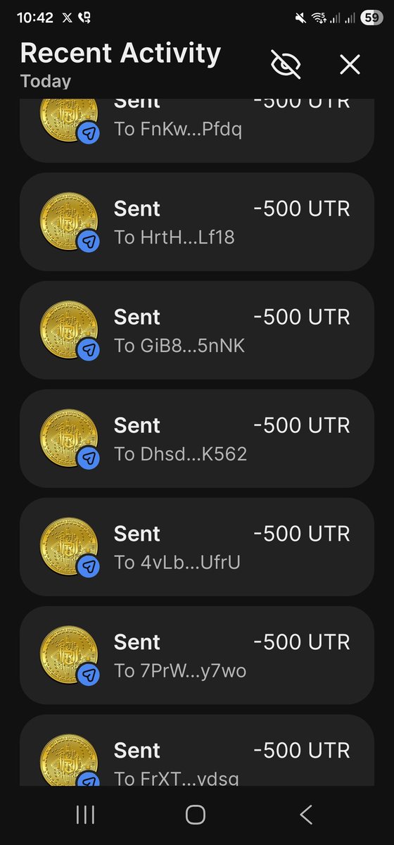 UTRCOIN's tweet image. FIRST 500 ADDRESS FREE 🔥500 🔥 UTR COINS 
1) FOLLOW 
2) RETWEET #UTRCOIN
3) DROP YOUR UTR ADDRESS 
CANTACT ADDRESS -  CPERsA4spdVTE4PBFK3BzQsdE8WSWfB6L3f9fapvhtQy
#UTRCOIN #Airdrop #CryptoAirdrop #FreeCrypto #Altcoins #Web3 #CryptoNews #100x #500x #AirdropAlert #CryptoCommunity