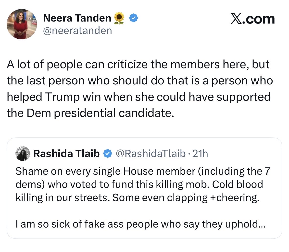 Attacking Congress’s only Palestinian member like this is bad enough in itself, but what makes it especially gross is that  ⁦<a href="/RashidaTlaib/">Rashida Tlaib</a>⁩ did great GOTV work for down ballot Dems in 2024.