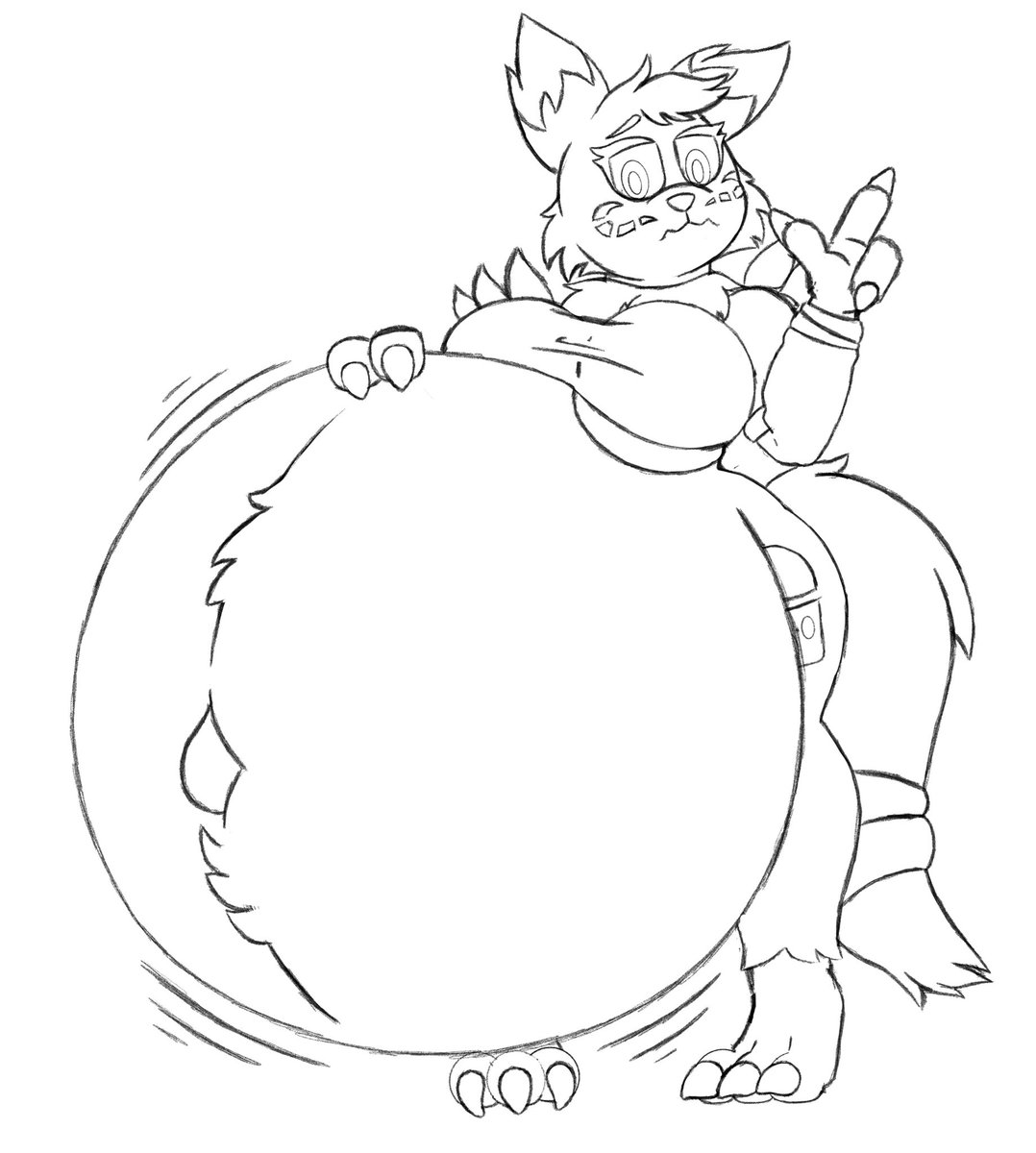 Gift art WIP! Someone is getting a pretty hefty upgrade!