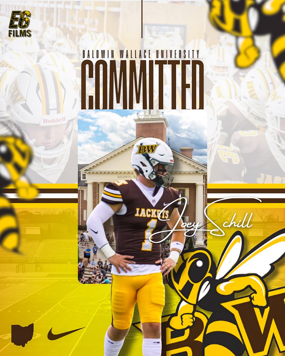 SchillJoey's tweet image. Very excited to announcement my Commitment to Baldwin Wallace to continue my Academic &amp;amp; Athletic Career #agtg #swarm #committed 

EC PANTHER FOOTBALL 
@ECHSAthletics @ECPANTHERS @DrewKirsch19 @ChaseFarris57 @CoachMiscuda @_seanconroy8 @BWFootball_  @football_t3 @CoachHilvert…