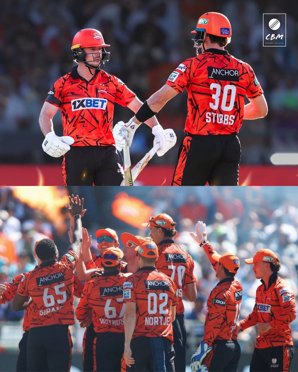 CBMCRICKET's tweet photo. Sunrisers Easterncape are the Champions of #SA20League Season 04 π§‘π
β
4 out of 4 Finals ; 3 Times Champions, Dominant Team in the SA20 π₯
#sa20 #Secvspc #PCvsSEC #IPL2026 #sunriserseasterncape https://t.co/hkGilY6jhx