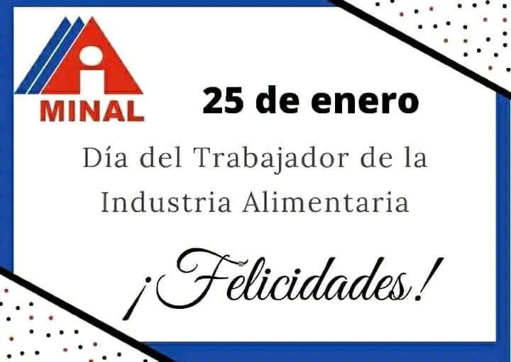 Muchas felicidades para los trabajadores de la Industria alimenticia.
#Cuba
<a href="/LorenzoOsbel/">Osbel Lorenzo</a> 
<a href="/PartidoPCC/">Partido Comunista de Cuba</a> 
<a href="/RafelAngelGonz1/">Rafel Angel González Rodríguez</a>