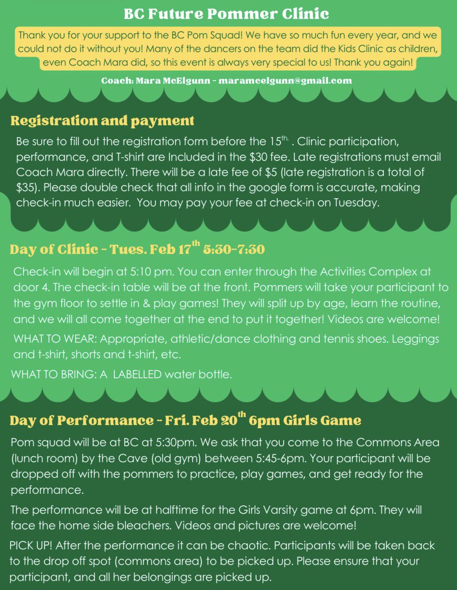 BCCHS_AD's tweet photo. Come join us at the Future Pommers Clinic!  #EaglesICT 

https://t.co/NW6Qs2krSU https://t.co/KtVd2xWkOc