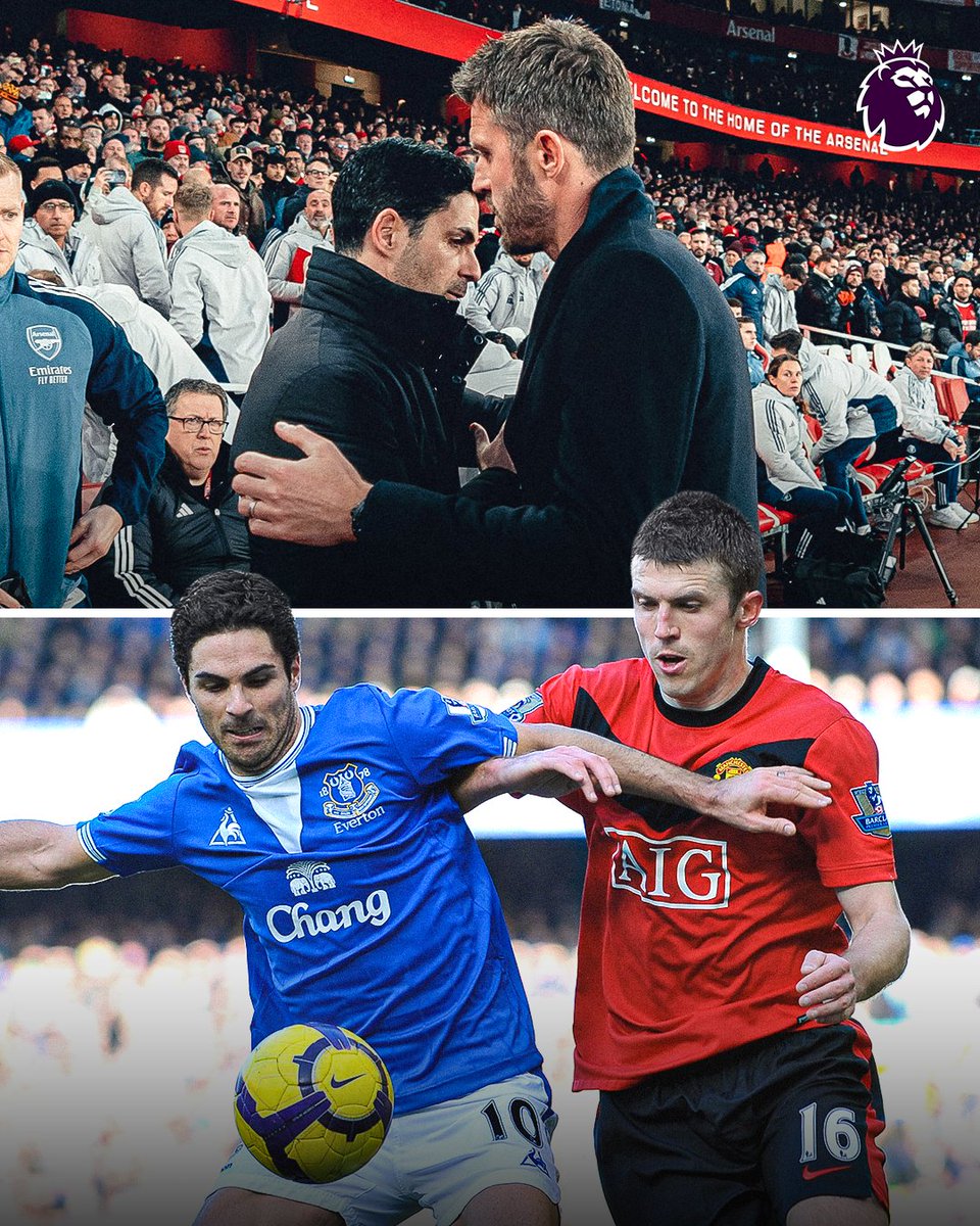 premierleague's tweet image. Midfield maestros of the 2000s, turned Premier League managers 😍

Mikel Arteta and Michael Carrick met 10 times as players between 2006 and 2014