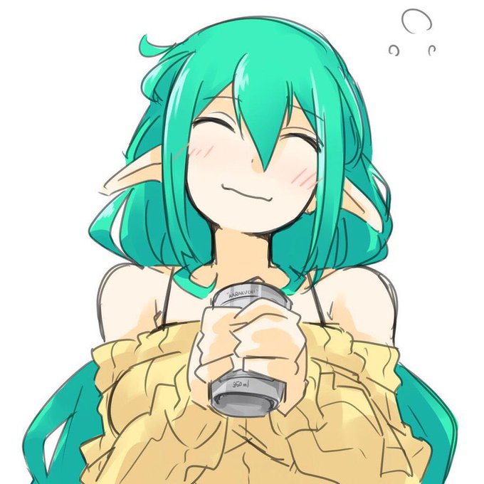 むかーしむかし描いてたオリキャラのリメイクじゃよ、名前はミルフィちゃん 