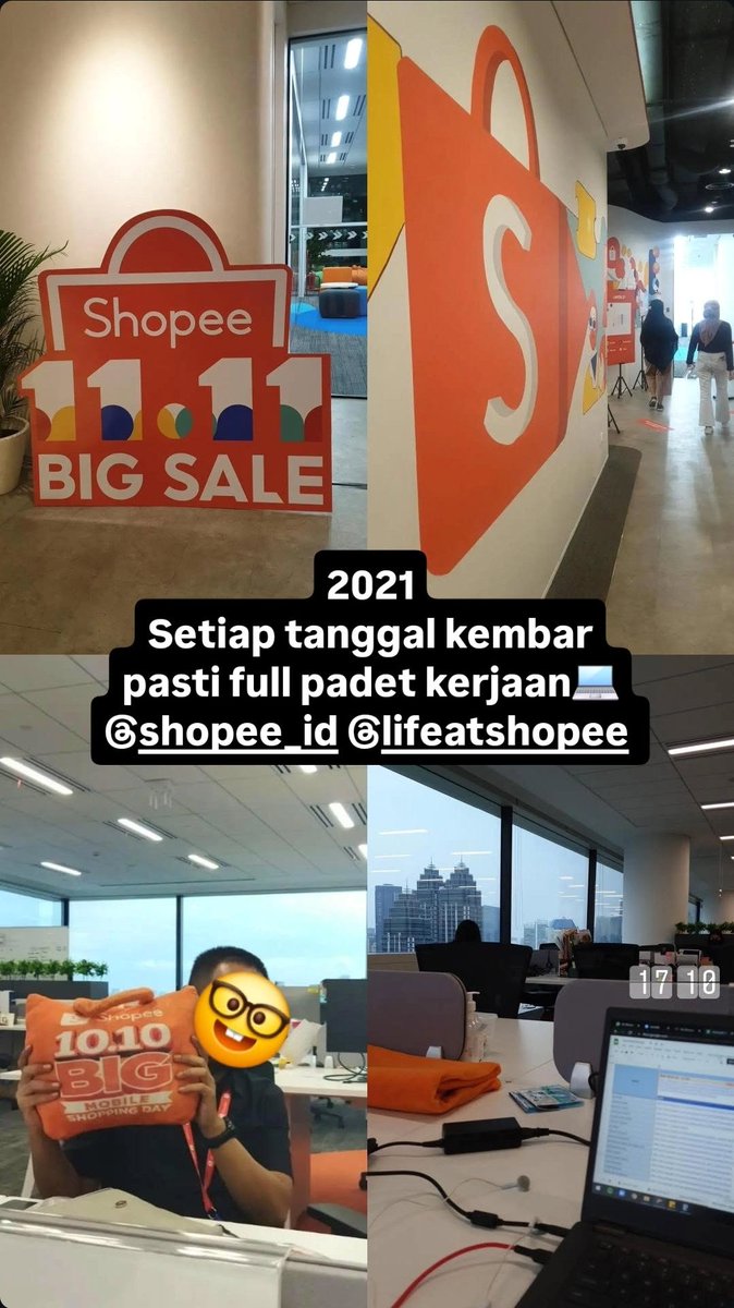 iqbalyarangga13's tweet image. Tahun 2021, 

Waktu kerja di Shopee Indonesia 

@ShopeeID @LifeatShopeee 

#lifeatshopee #throwback2021