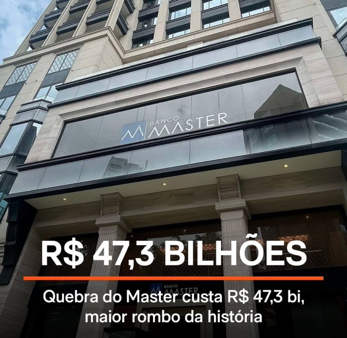 Fraude na Americanas: R$ 40 bilhões.

Quebra do Master: R$ 47,3 bilhões.

Mas o problema do Brasil é o Estado pagar R$ 600 para pobre ter dignidade e comer.